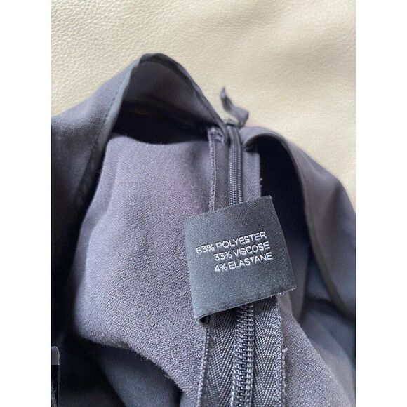 Saks Fifth Avenue Pants 6 Grey Slim Fit Pleat Front Trouser Dress - Picture 5 of 9